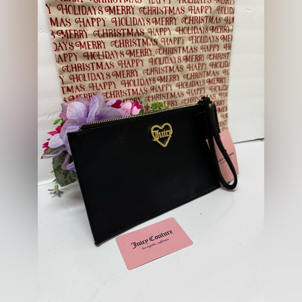 Juicy Couture, "A Little Piece of Heart Black Wristlet" or Free Spirit Wristlet